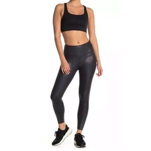 ARX Black LAB Glitter A33 Alpha 7/8 Leggings, NWT